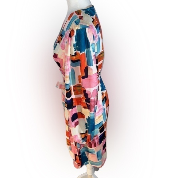 Traffic People True Wrap Geometric Pattern 70 s M - Picture 5 of 12